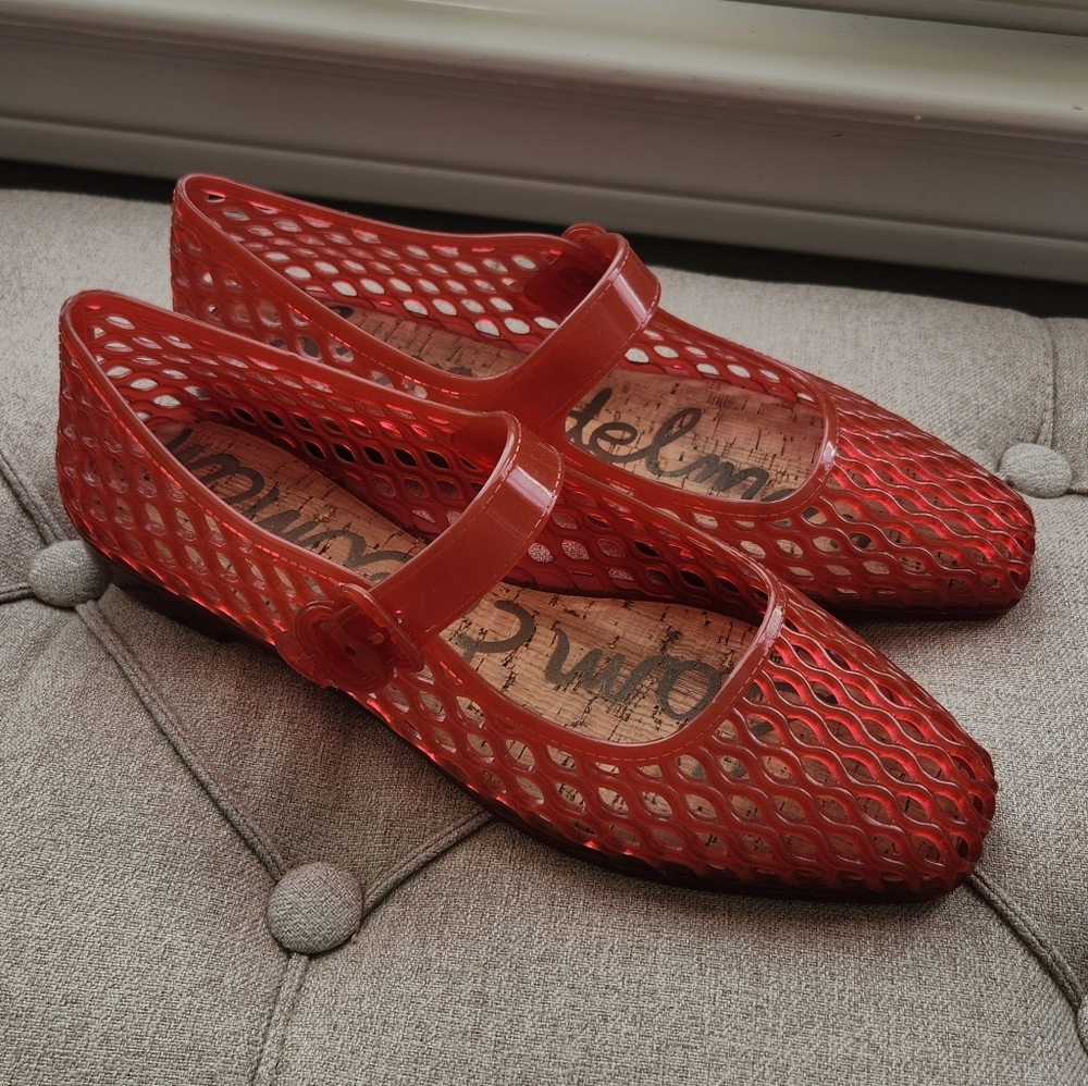 Sam Edleman Red Jelly Women's Shoes